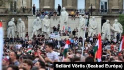 Акція протесту проти уряду Віктора Орбана у Будапешті, 6 квітня 2024 року