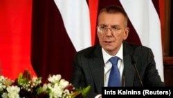 Latvian President Edgars Rinkevics (file photo)