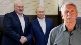 Valer Karbalevich, Lukashenka, Putin - collage, illustration for the program "Results of the week"