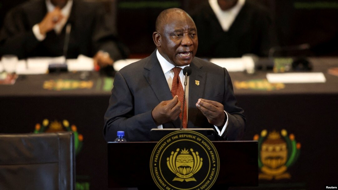 South African President Cyril Ramaphosa is part of the African delegation visiting Kyiv. (file photo)