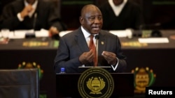 South African President Cyril Ramaphosa is part of the African delegation visiting Kyiv. (file photo)