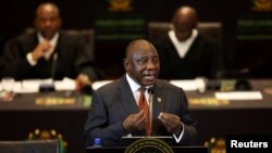 Președintele sud-african Cyril Ramaphosa