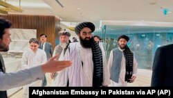 Ministar spoljnih poslova Avganistana Amir Kan Mutaki u retkoj službenoj poseti van granica svoje zemlje, Islamabad, 5. maj