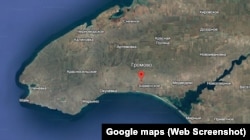 Позиции 31 дивизии ПВО МО РФ находятся у села Громово Черноморского района Крыма. Скриншот спутниковой карты Google