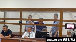 Экс-глава полиции Павлодарской области Нурлан Масимов, обвиняемый в совершении тяжких и особо тяжких коррупционных преступлений. 10 августа 2023 года