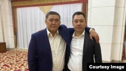 Садыр Жапаров жана Камчыбек Ташиев. Архив сүрөт.