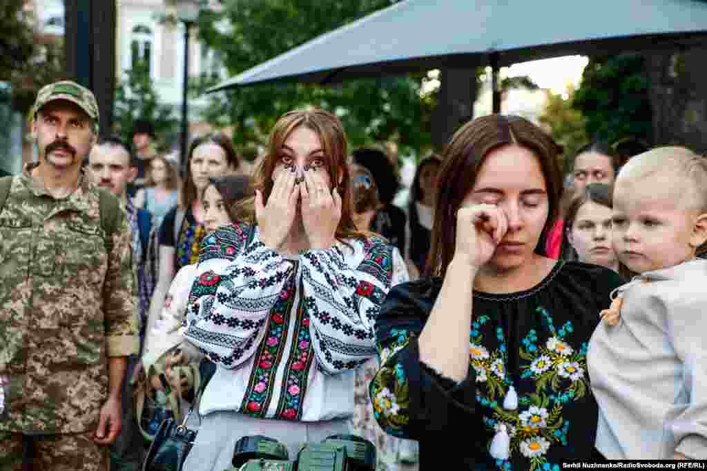 Babinskiy was honored in an emotional ceremony in the Ukrainian capital.