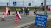 Польські фермери протестують перед пунктом пропуску Медика-Шегині, 14 лютого 2024 року