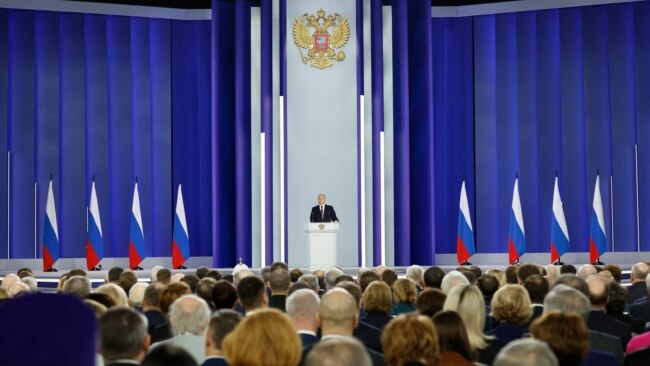 21 februarie 2023. Vladimir Putin justifică războiul împotriva Ucrainei