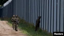 Польські прикордонники патрулюють кордон із Білоруссю, фото ілюстративне