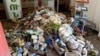 Armenia - ruined groceries at a flooded store in Alaverdi, northern Armenia - floods screen grab