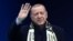 Реджеп Тайип Ердоган по време на предизборно събитие в неделя.