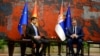 Predsednik Crne Gore Jakov Milatović i predsednik Srbije Aleksandar Vučić, 10. jul 2023.