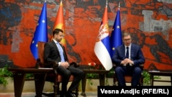 Predsednik Crne Gore Jakov Milatović i predsednik Srbije Aleksandar Vučić, 10. jul 2023.