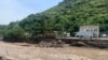 Հետիոտնային կամուրջը փլուզումից հետո, Քարկոփ գյուղ, Լոռի, 11-ը հունիսի, 2024թ․
