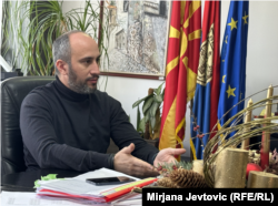 Марко Колев, градоначалник на Велес во разговор за РСЕ, февруари 2024