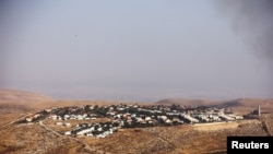 Kohav Hasahár zsidó települ látképe az izraeli megszállás alatt álló Ciszjordániában 2022. november 6. (A kép illusztráció)