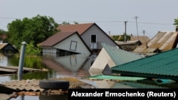Гола Пристань під час потопу, червень 2023 року