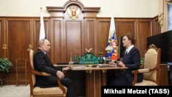 Анна Цивилева на встрече с Владимиром Путиным