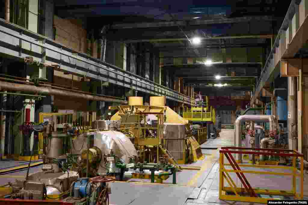 A turbine hall in the ZNPP photographed on March 2.&nbsp; The ZNPP is not currently producing electricity, but its reactors require constant cooling administered by trained specialists to avoid the risk of a nuclear meltdown.&nbsp; &nbsp;