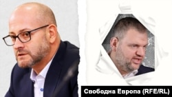 Колаж със снимки на евродепутата Радан Кънев (вляво) и депутата от ДПС Делян Пеевски (вдясно)