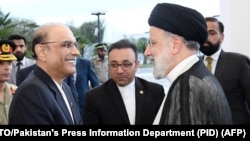 آصف علی زرداری رئیس جمهور پاکستان در دیدار با همتای ایرانی خود