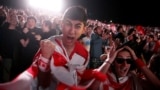 Fans react to Georgia&#39;s historic win over Portugal in the Mikheil Meskhi Stadium in Tbilisi on June 26.&nbsp;<br />
<br />
The win represents Georgia&#39;s biggest accomplishment in the Euro tournament since the country gained independence from the Soviet Union in 1991.