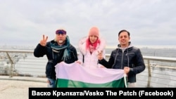 С българо-украински приятели и националния флаг