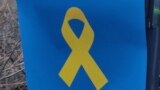 The Yellow Ribbon movement distributes leaflets in Crimea, Sevastopol, February 22, 2023