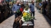 A farewell ceremony for Peter Fouche, a volunteer and combat medic from Great Britain, was held on Independence Square in Kyiv on July 6. Fouche was the founder of a charitable organization called Project Konstantin that provided support to frontline soldiers.