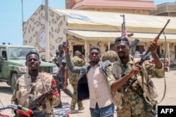 Бійці Абделя Фаттаха аль-Бурхана в Порт-Судані. 16 квітня 2023 року