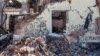 Графіті на стінах зруйнованого російськими військовими залізничного вокзалу у Костянтинівці на Донеччині, 30 квітня 2024 року (ілюстративне фото)