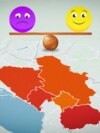 Infographic cover, Happiness in Western Balkan countries, 2010 - 2023. April, 2024. 