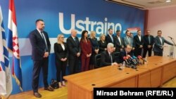 Konferencija za novinare nakon sastanka vladajuće koalicije u FBiH, Mostar, 24. mart 2023. 