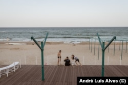 The beaches of Odesa are emptier than ever due to the mining of the sea and pollution resulting from the breach of the Kakhovka dam on the Dnieper River.