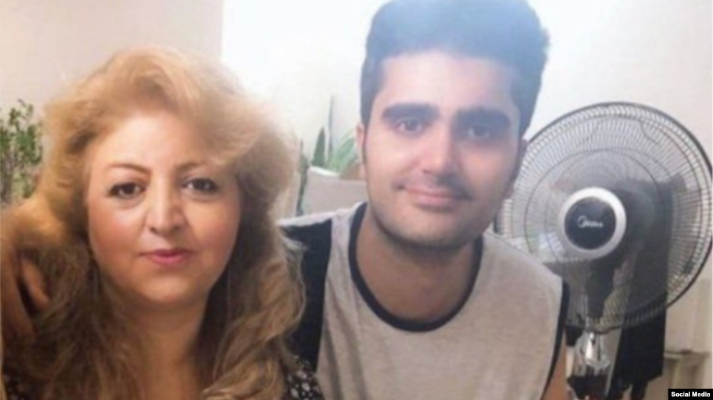 ناهید شیرپیشه در کنار پویا بختیاری، از کشته‌شدگان آبان ۹۸