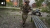 Украинский военный в Волчанске 