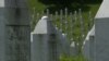 Srebrenica, Bosnia and Herzegovina - Potočari Memorial Center, a close-up of a tombstone 