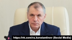 Спикер российского парламента Крыма Владимир Константинов, 4 апреля 2023 года