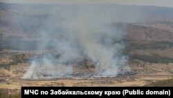 Пожар в Забайкалье, архивное фото