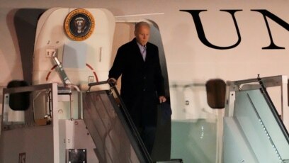 Американският президент Джо Байдън който в понедeлник вечерта пристигна на