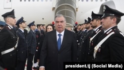 Tajik President Emomali Rahmon visits Italy on April 22.