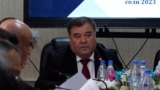 Акси Аюб Усмонзода аз як нишасти матбуотии донишгоҳи давлатии Хуҷанд дар моҳи августи соли 2023 