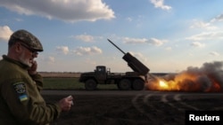 نیرو های اوکراینی در خط مقدم نبرد علیه اردوی مهاجم روسیه 