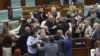 Përleshja ndërmjet deputetëve në Kuvendin e Kosovës, 13 korrik 2023.