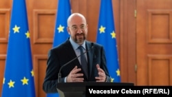 Председатель Европейского совета Шарль Мишель в Кишиневе, 28 марта 2023