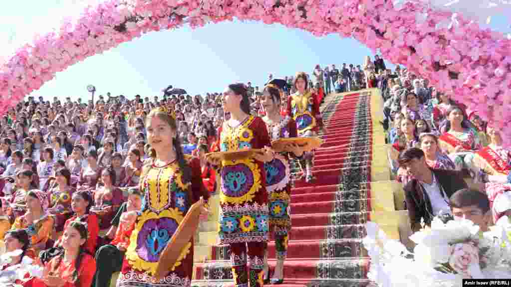 Ceremonitë për festën e Nevruzit në Dushanbe, Taxhikistan.&nbsp;