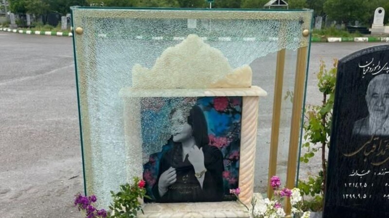 Mahsa Amini's Family Accuses Iran's Security Forces Of Vandalizing Her Grave