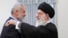 Iranian Supreme Leader Ayatollah Ali Khamenei and Hamas leader Ismail Haniya in 2012.