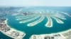 An aerial view of the palm tree-shaped Palm Jumeirah real estate development in Dubai (file photo)